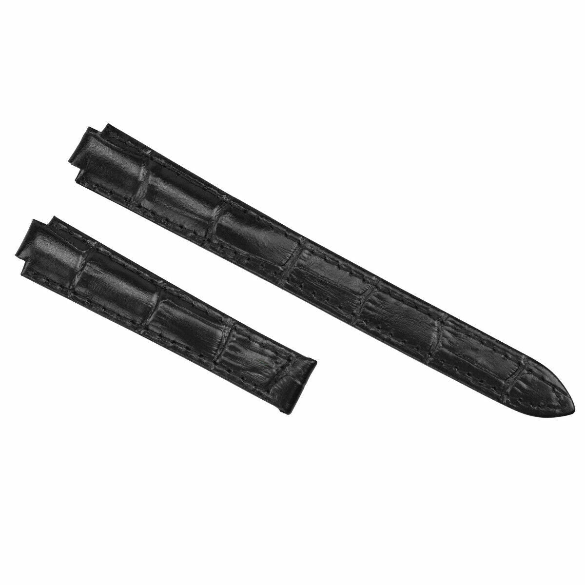 14MM WATCH BAND STRAP FOR LADY CARTIER BALLON BLEU WATCH BLACK TOP QUALITY