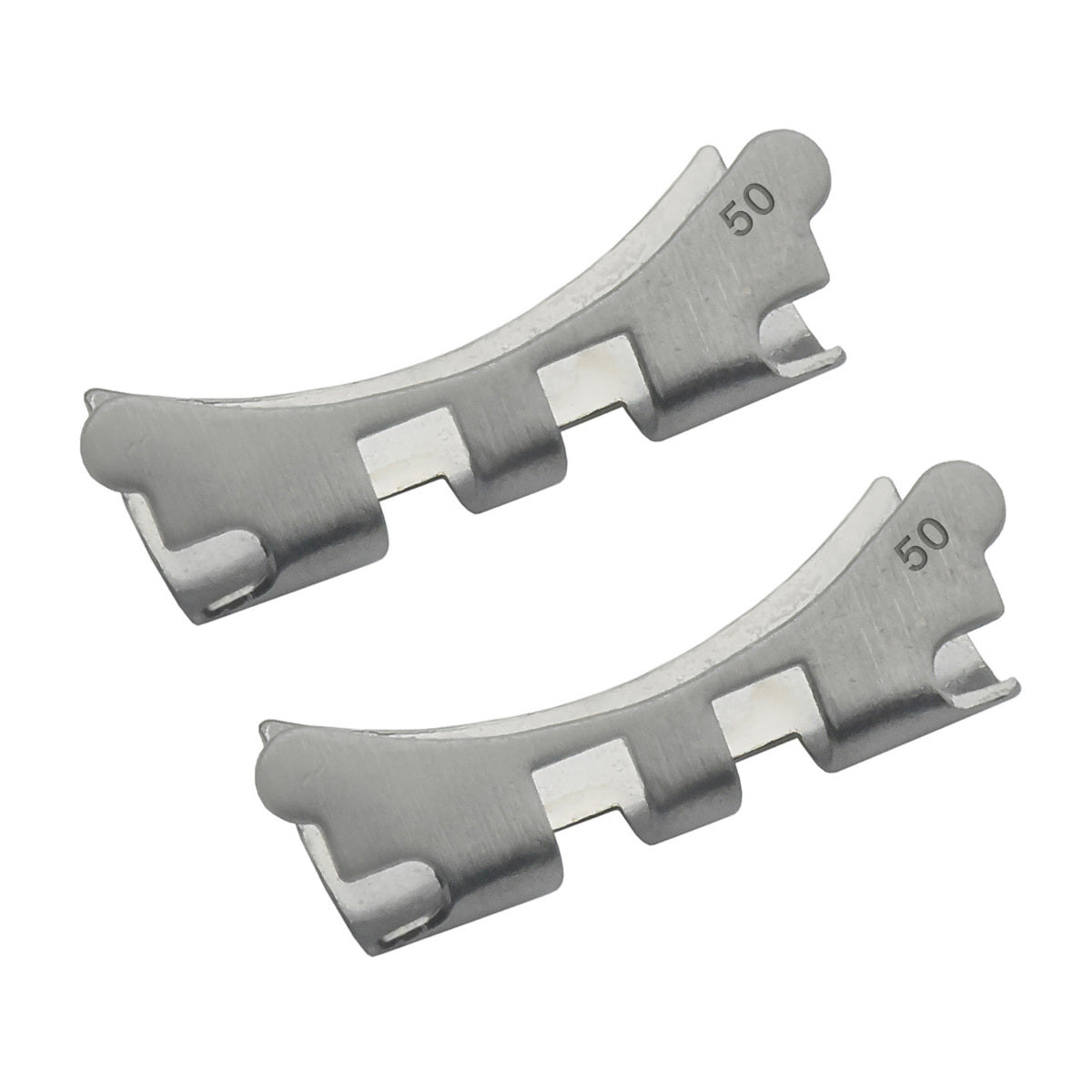 2 PC 50 END PIECE LINK FOR ROLEX JUBILEE 20MM WATCH BAND 6521H 1680 5513 S/STEEL