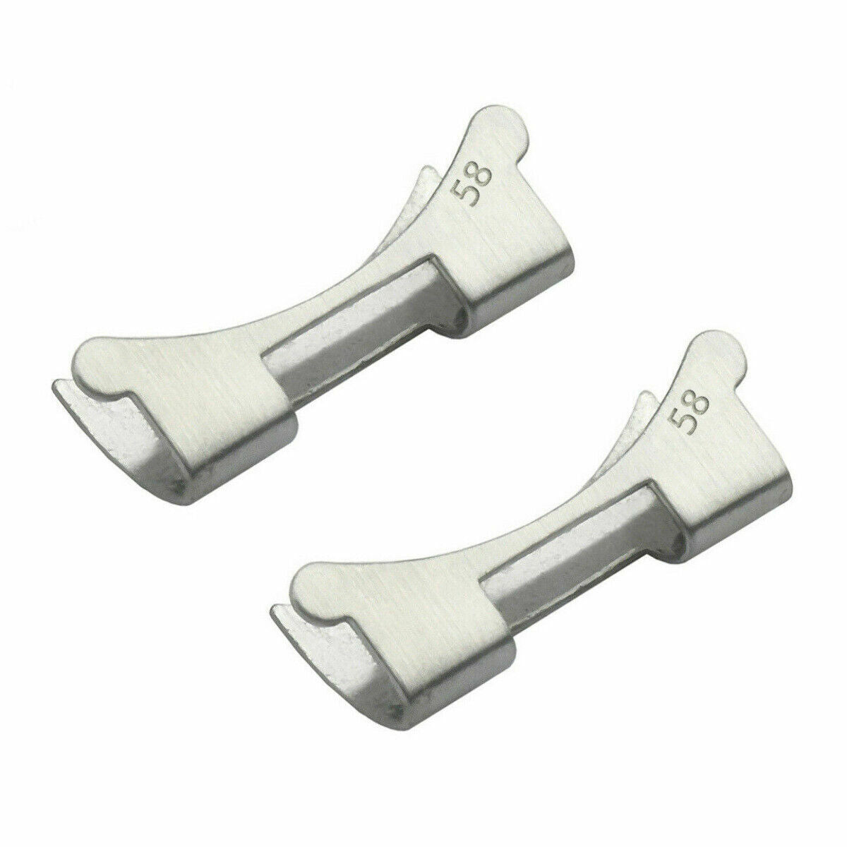 2- 58 END PIECE FOR 20MM ROLEX OYSTER BAND 7206,6636 5508,6538,6536,5510,5512