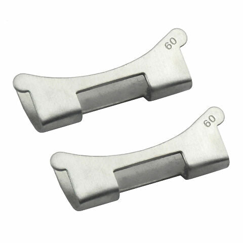 2 PC 60 END PIECE LINK FOR ROLEX OYSTER 19MM WATCH BAND STAINLESS STEEL