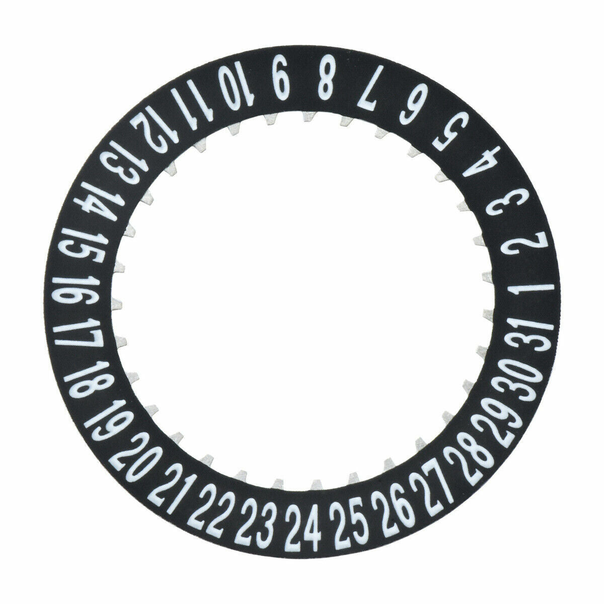 DATE DISC FOR CARTIER SANTOS 4072 40MM 42MM WSSA0018 WSSA 0030 BLACK DATE @ 6