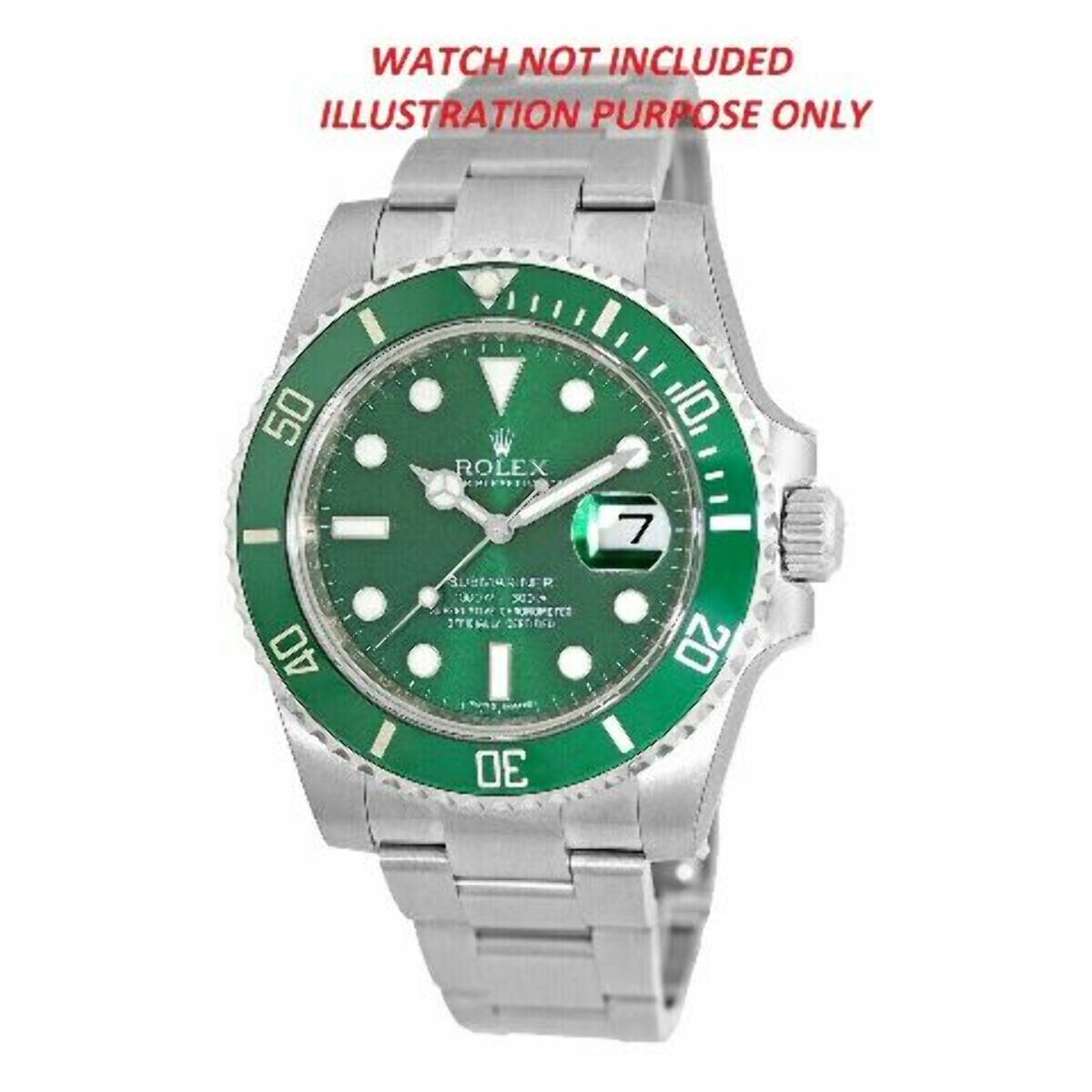 PEARL DOT FOR BEZEL INSERT ROLEX SUBMARINER CERAMIC 116613 116610 SWISS GREEN LUME