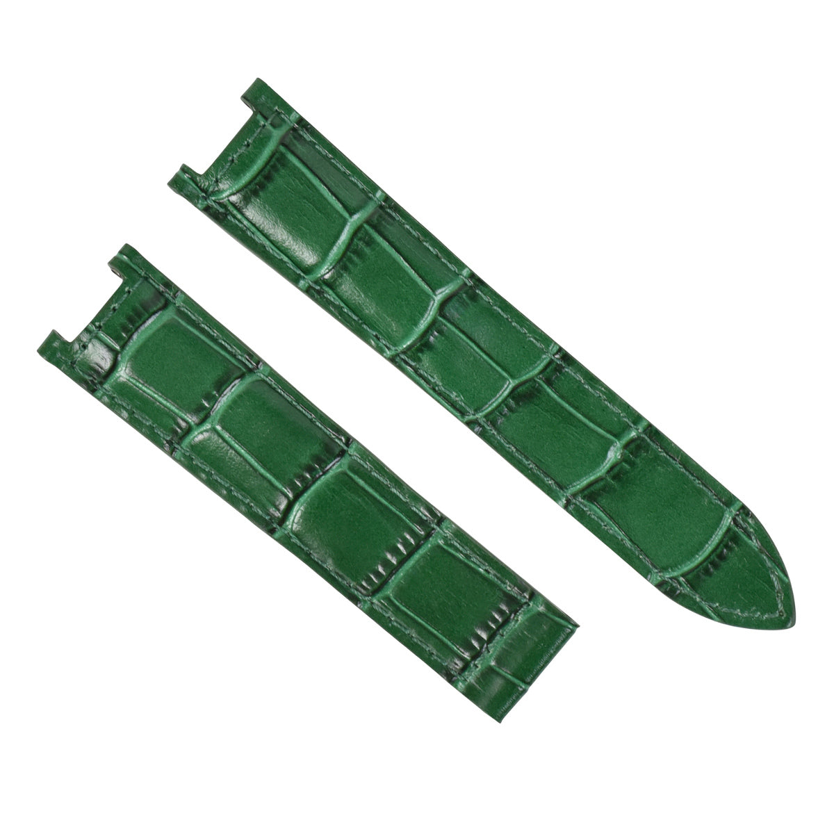 20MM LEATHER STRAP BAND FOR 38MM CARTIER PASHA 1032 1352 2113 GREEN TOP QUALITY