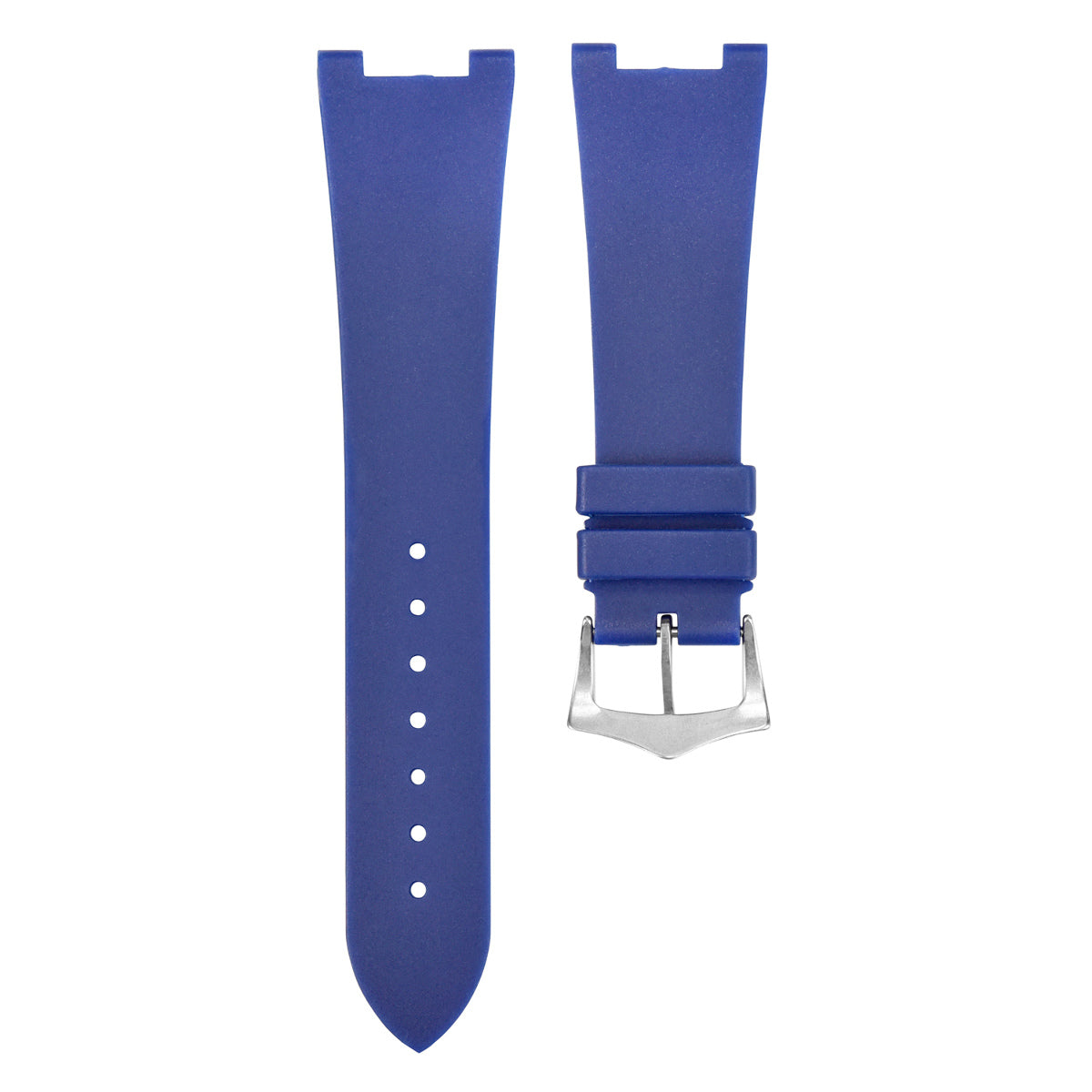 25 x 18 RUBBER WATCH STRAP BAND FOR PATEK PHILLIPE NAUTILUS 5712G/R/A,5980R BLUE