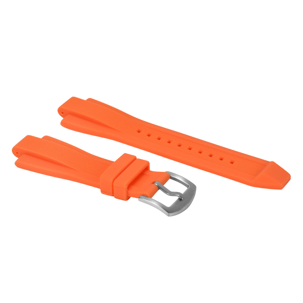 RUBBER WATCH STRAP BAND FIT MICHAEL KORS MK9016 MK8295 MK8511 MK8296 MK8325 ORANGE