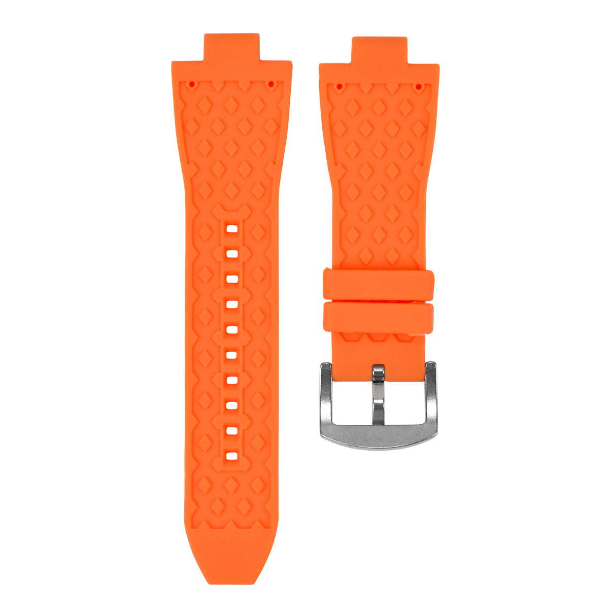 RUBBER WATCH STRAP BAND FIT MICHAEL KORS MK9016 MK8295 MK8511 MK8296 MK8325 ORANGE