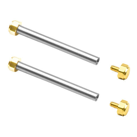 19MM GOLD STRAP SCREW & TUBE PINS FOR MICHAEL KORS MK5128 MK5896 MK5353 MK5354