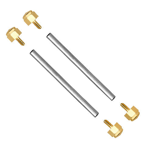19MM GOLD STRAP SCREW & TUBE PINS FOR MICHAEL KORS MK5128 MK5896 MK5353 MK5354