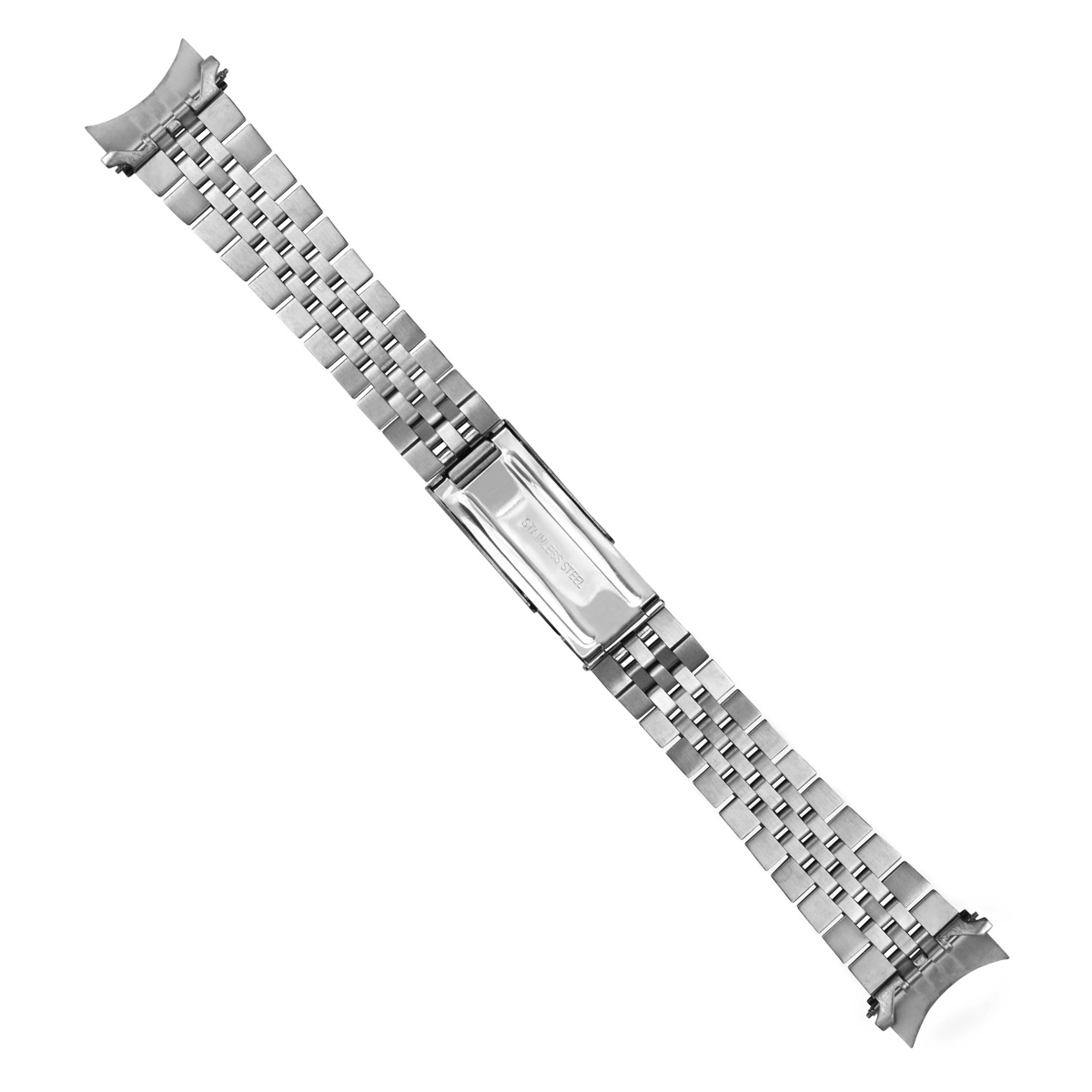 Bracelet De Montre En Métal Argenté - 19 Mm, Réglable - Pour Seiko 5 SNXS73K1 Etc. - Style Jubilé, Occasion Décontractée
