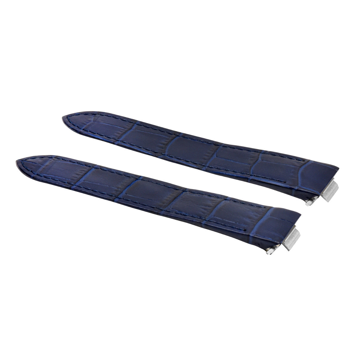 19-20MM ITALIAN LEATHER WATCH BAND STRAP FOR CARTIER ROADSTER QUICK RELEASE, Blue, view 3