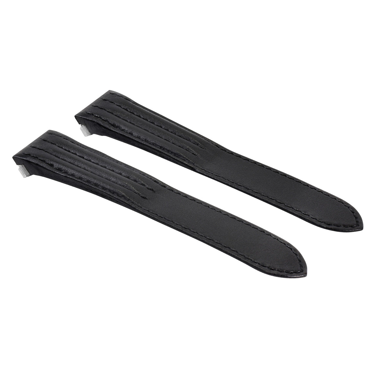 19MM LEATHER STRAP BAND FOR CARTIER ROADSTER 2510 2524 3312 QUICK RELEASE BLACK