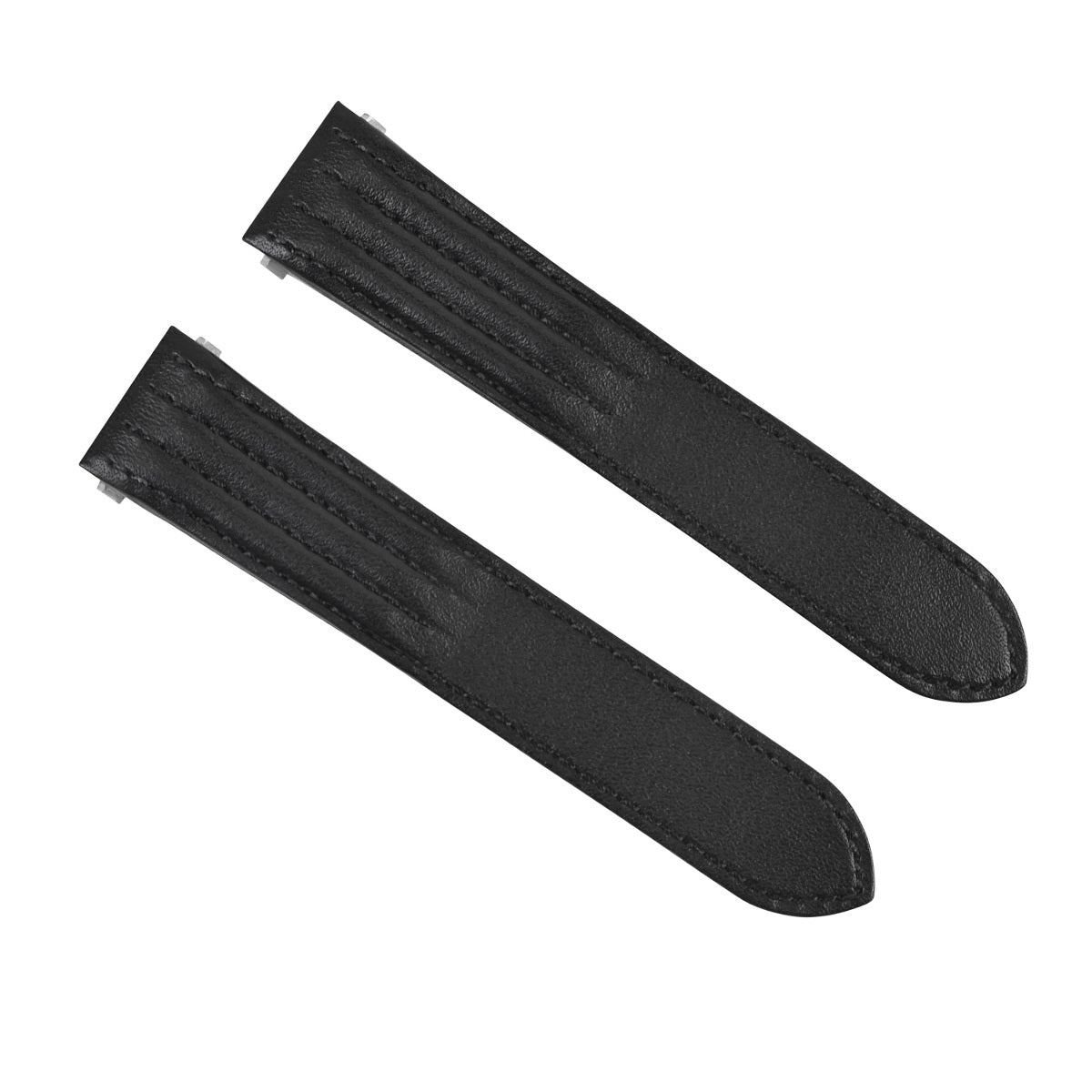 19MM LEATHER STRAP BAND FOR CARTIER ROADSTER 2510 2524 3312 QUICK RELEASE BLACK