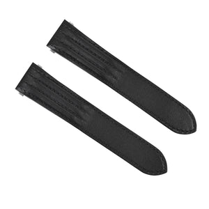 19MM LEATHER STRAP BAND FOR CARTIER ROADSTER 2510 2524 3312 QUICK RELEASE BLACK
