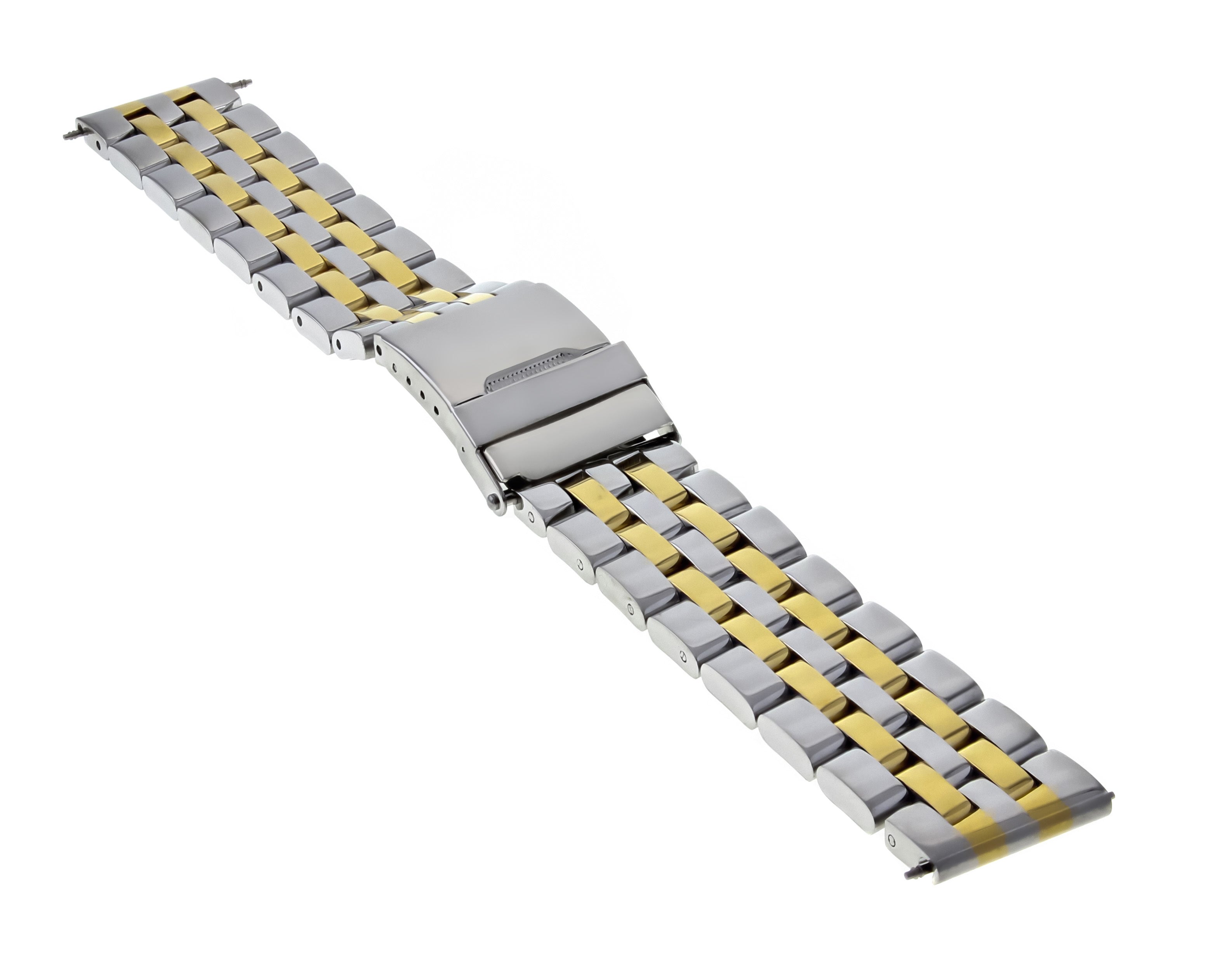 18MM WATCH BAND FOR BREITLING PILOT CHRONOMAT NAVITIMER COLT SUPEROCEAN TWO TONE