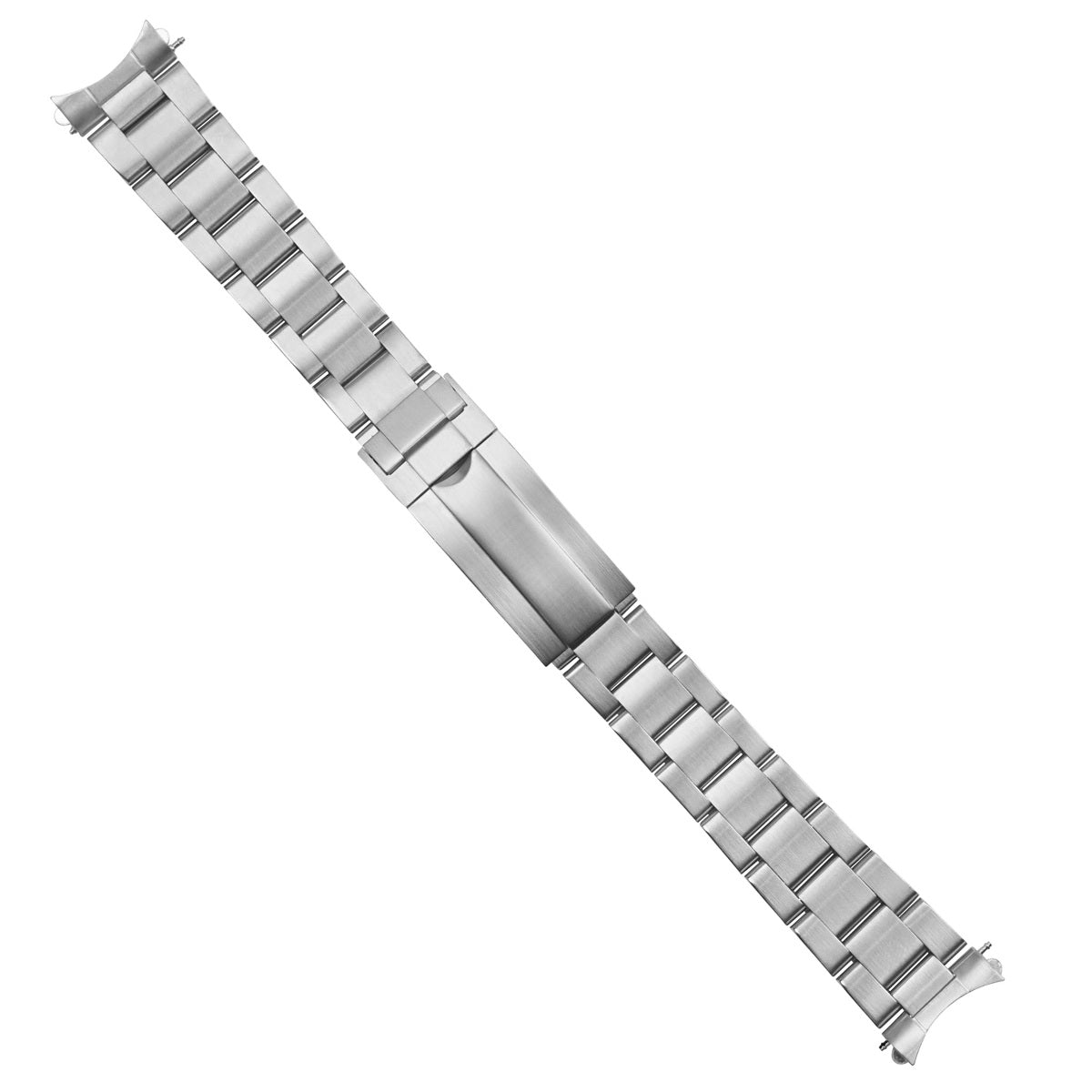 19MM OYSTER WATCH BAND FOR 34MM ROLEX FOR DATE, AIRKING GLIDE LOCK OPENEND SATIN