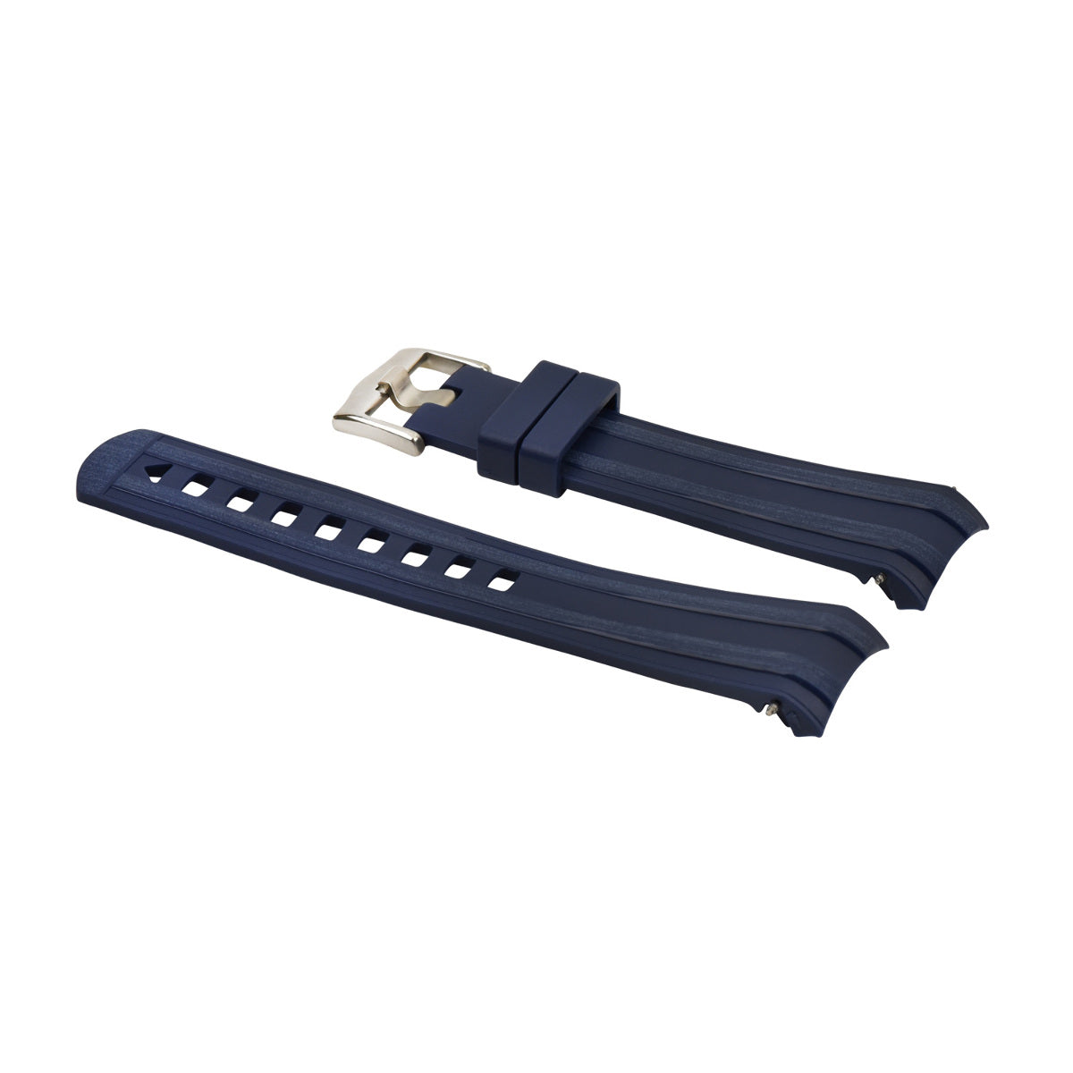 20MM SILICONE RUBBER STRAP FOR OMEGA SEAMASTER 300 42MM PRO CVZ015753 BLUE TQ