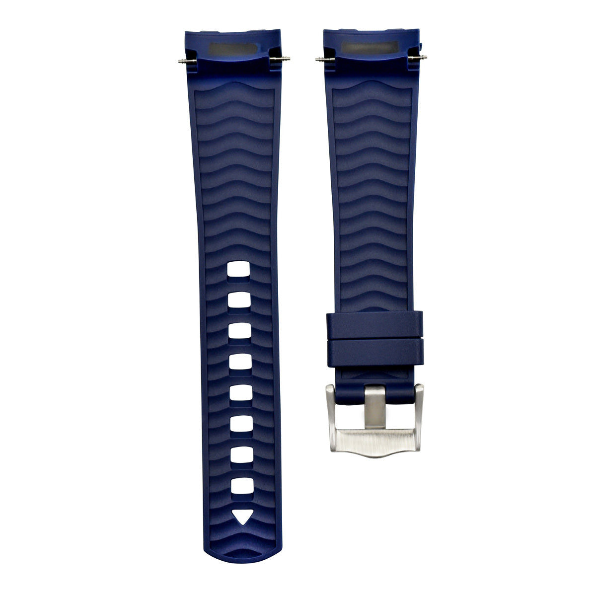 20MM SILICONE RUBBER STRAP FOR OMEGA SEAMASTER 300 42MM PRO CVZ015753 BLUE TQ