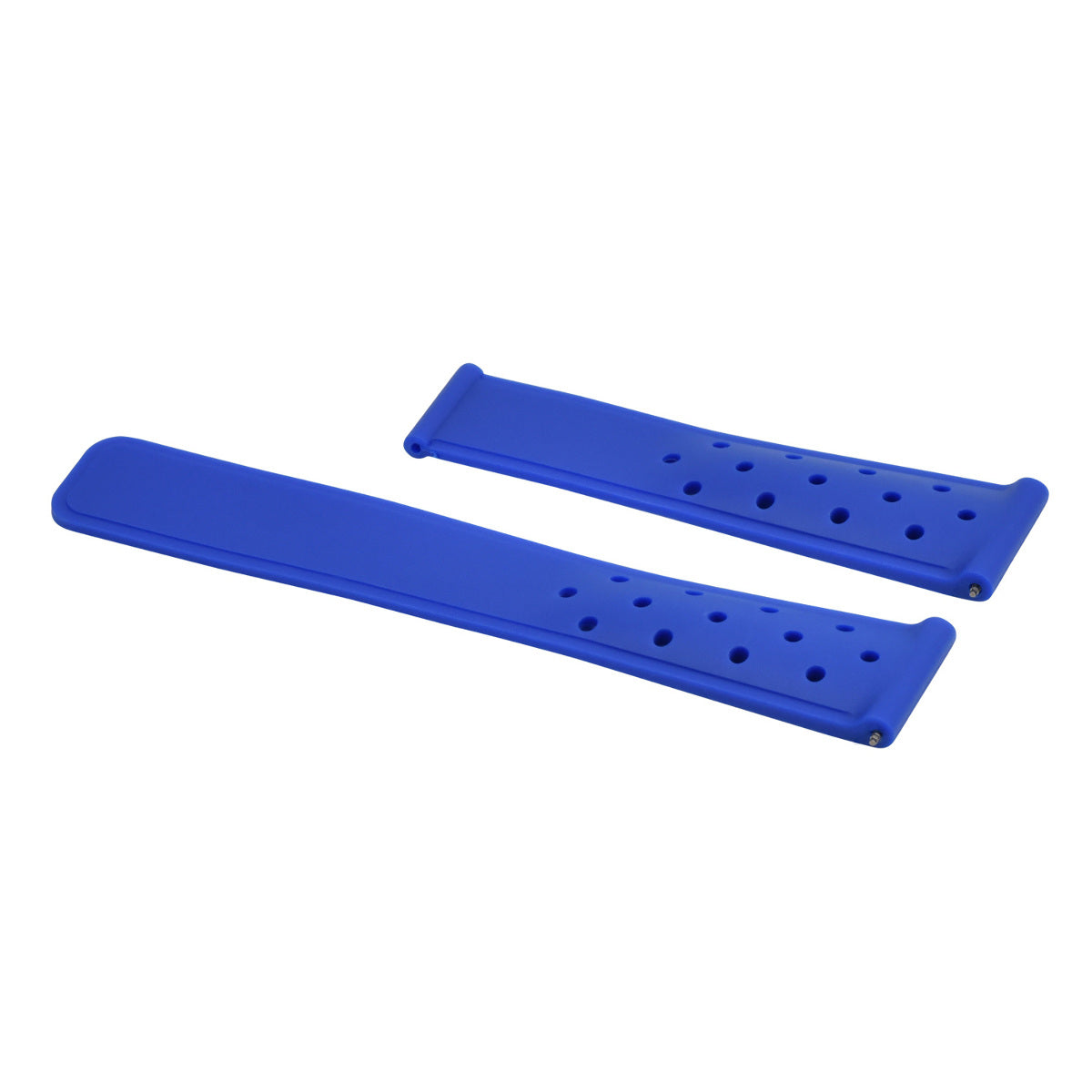 22MM RUBBER BAND STRAP FOR TAG HEUER CARRERA MONACO AQUARACER F1 PERFORATED BLUE