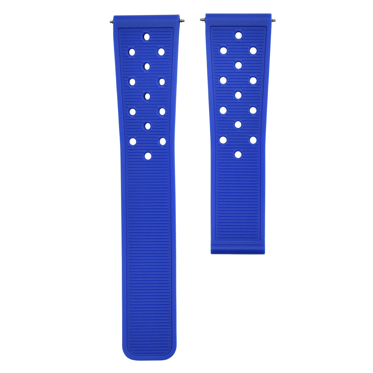 22MM RUBBER BAND STRAP FOR TAG HEUER CARRERA MONACO AQUARACER F1 PERFORATED BLUE