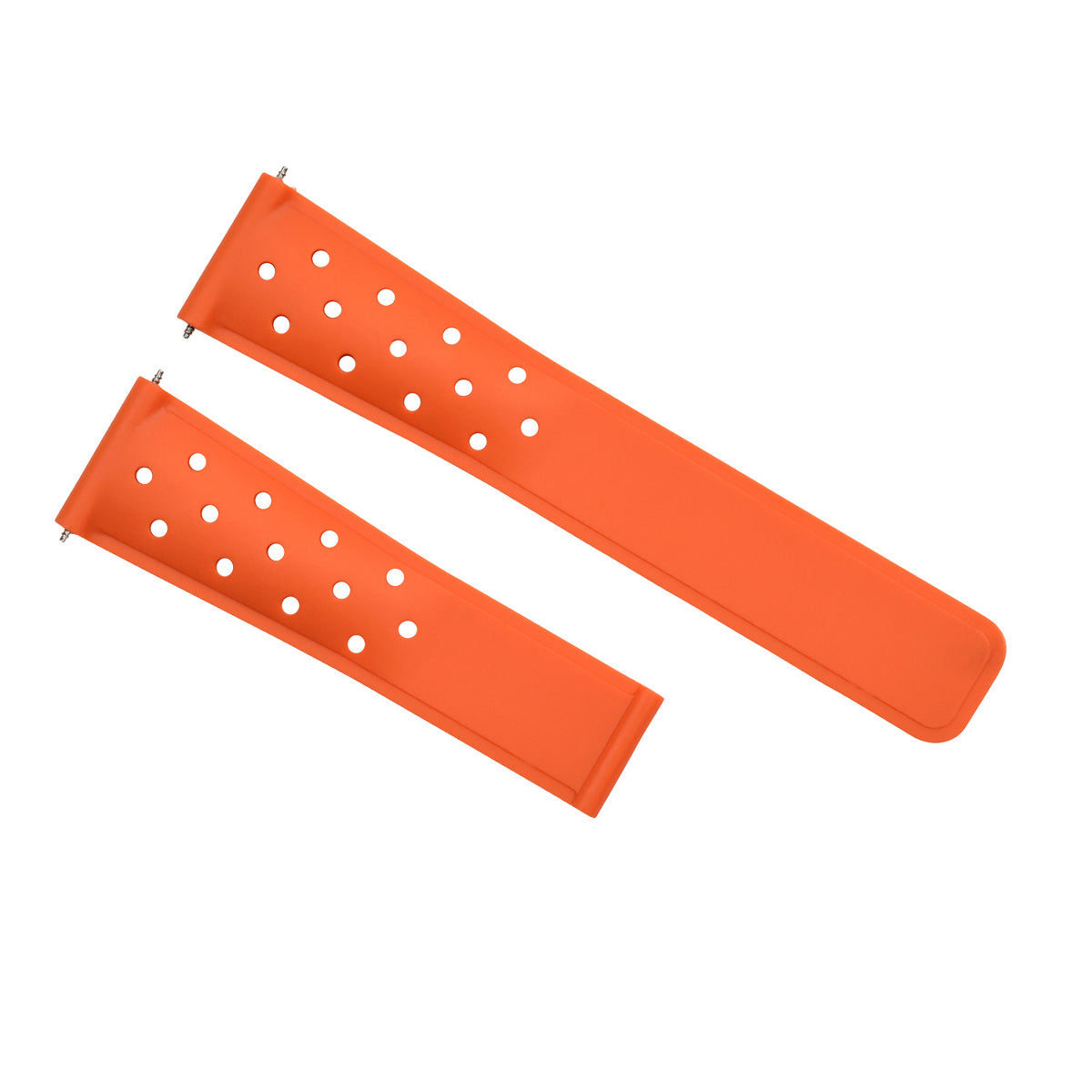 22MM RUBBER BAND STRAP FOR TAG HEUER CARRERA AQUARACER MONACO F1 PERFORAT ORANGE