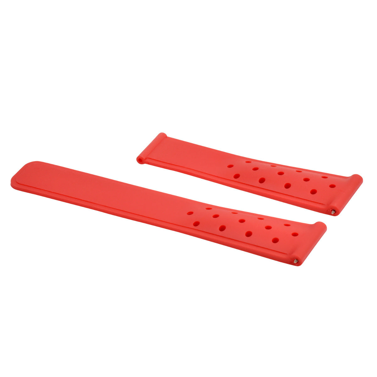 22MM RUBBER BAND STRAP FOR TAG HEUER FORMULA MONACO CARRERA PERFORATED RED TQ