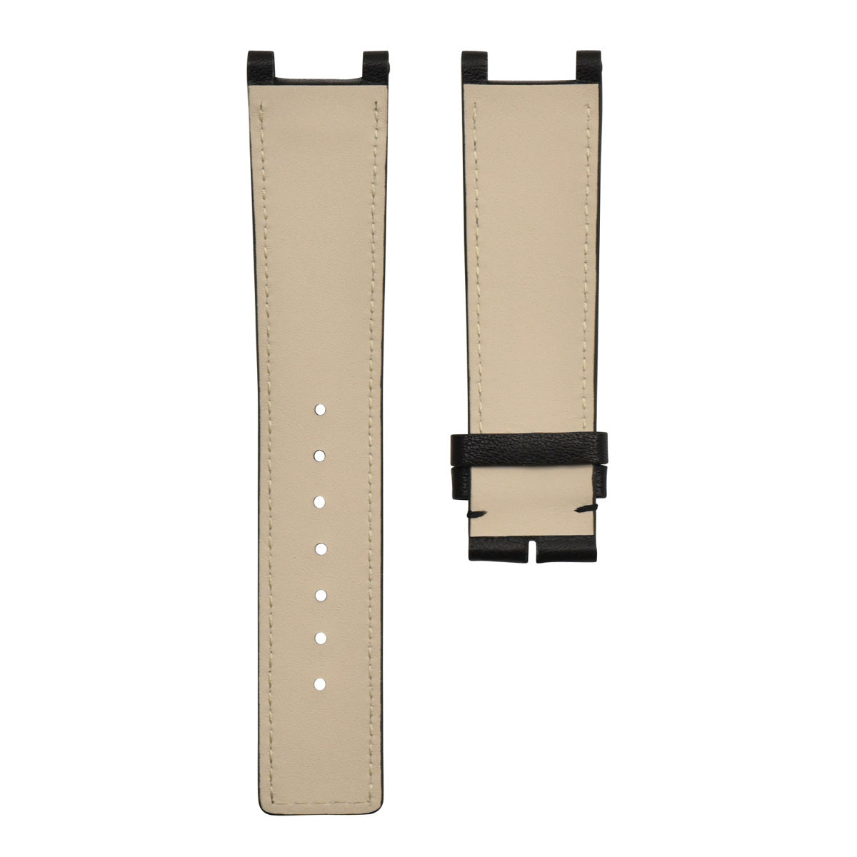 22MM REPLACMENT LEATHER WATCH STRAP BAND FOR GUCCI YA13309 WATCH BLACK