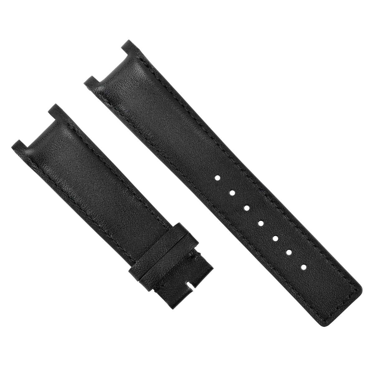 22MM REPLACMENT LEATHER WATCH STRAP BAND FOR GUCCI YA13309 WATCH BLACK