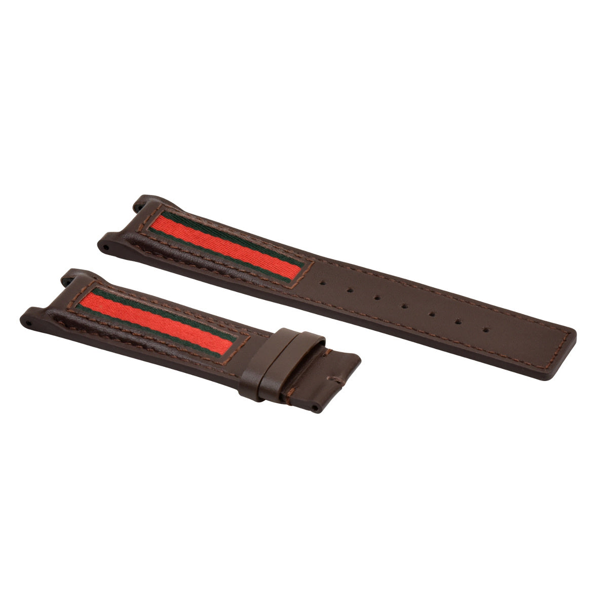 22MM REPLACMENT LEATHER WATCH STRAP BAND FOR GUCCI YA13309 WATCH BROWN