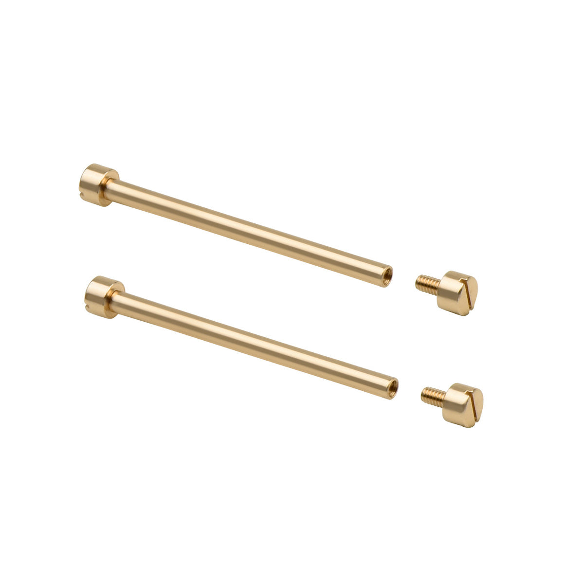 2 + 4 SCREW & TUBE (PINS ) IN 27MM WATCH STRAP GOLD COLOR