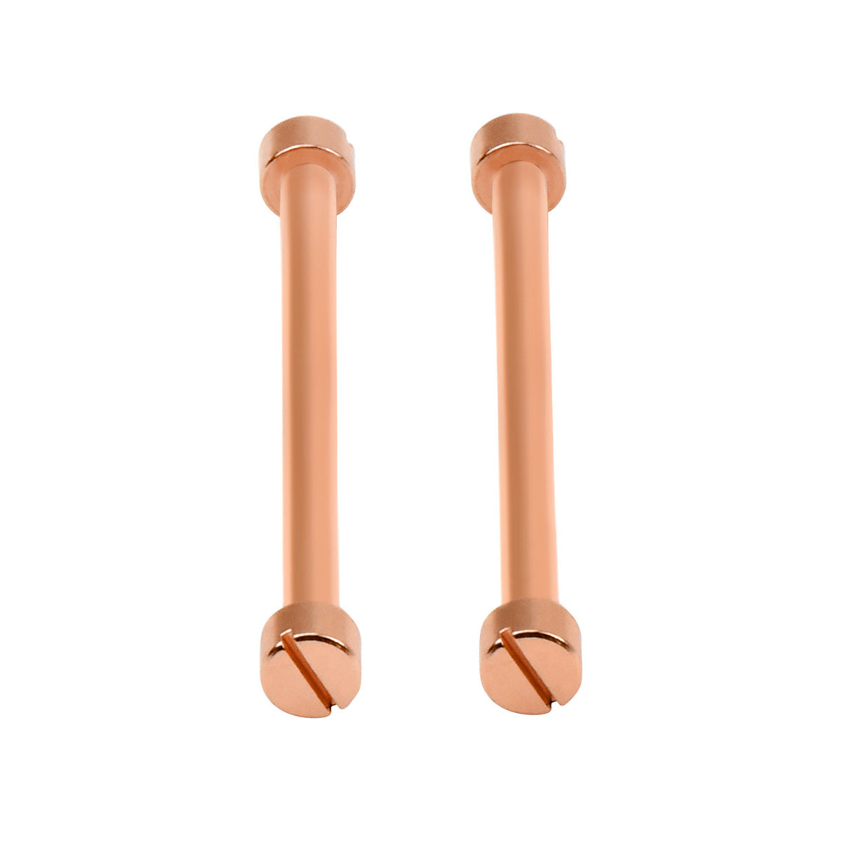 2 + 4 SCREW & TUBE (PINS) IN 27MM WATCH STRAP  ROSE GOLD