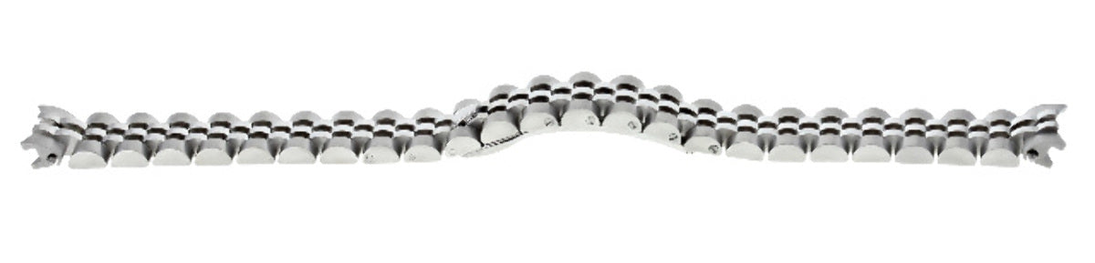 14MM JUBILEE WATCH BAND S/STEEL BRACELET LADY FOR ROLEX SOLID LINK HIDDEN CLASP