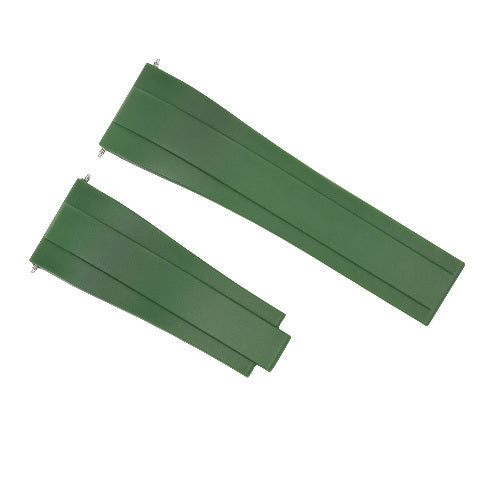 20MM RUBBER OYSTERFLEX STRAP BAND FOR ROLEX DATEJUST DAYTONA SUBMARINER GMT GREEN