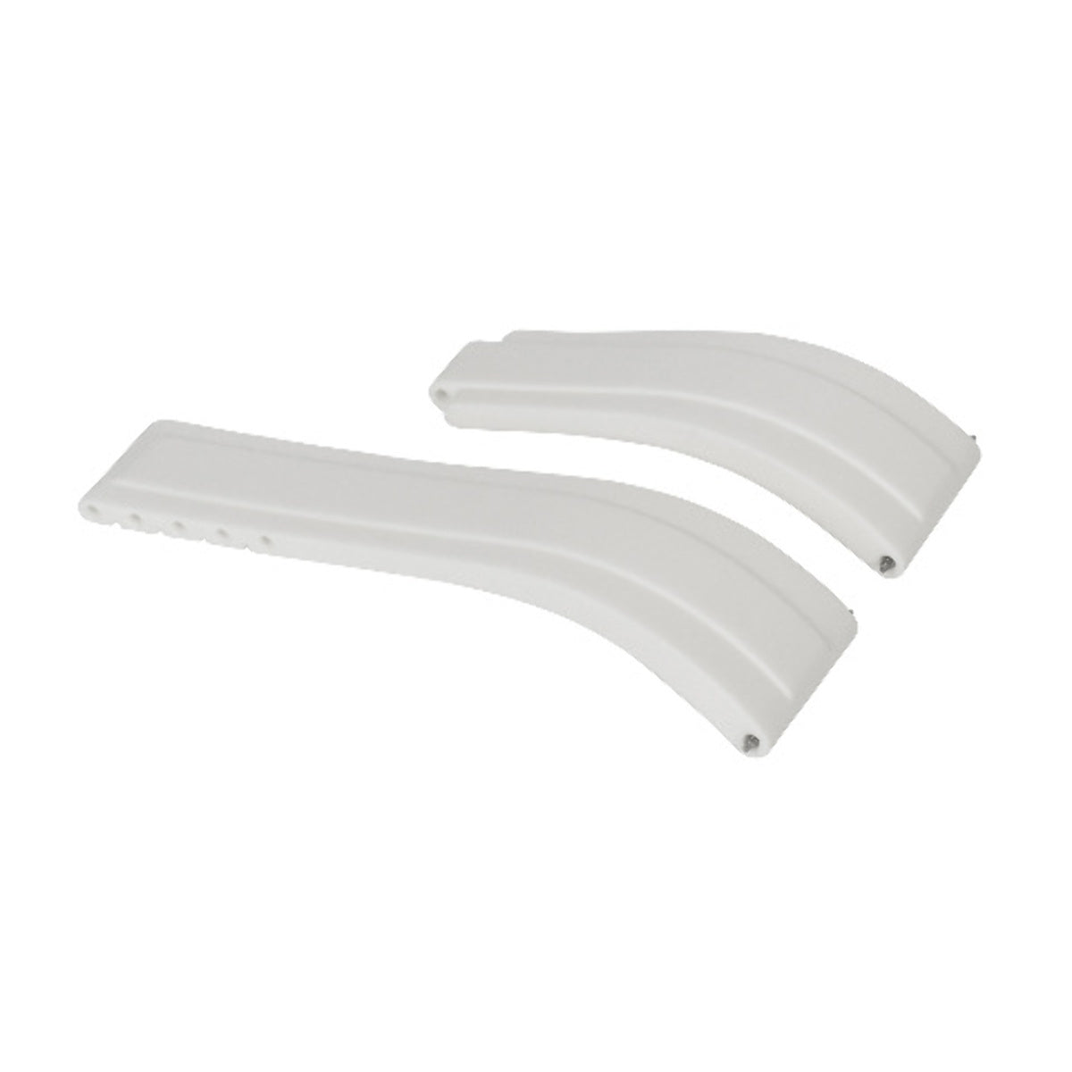 20MM RUBBER OYSTERFLEX STRAP BAND FOR ROLEX DATEJUST DAYTONA SUBMARINER GMT WHITE