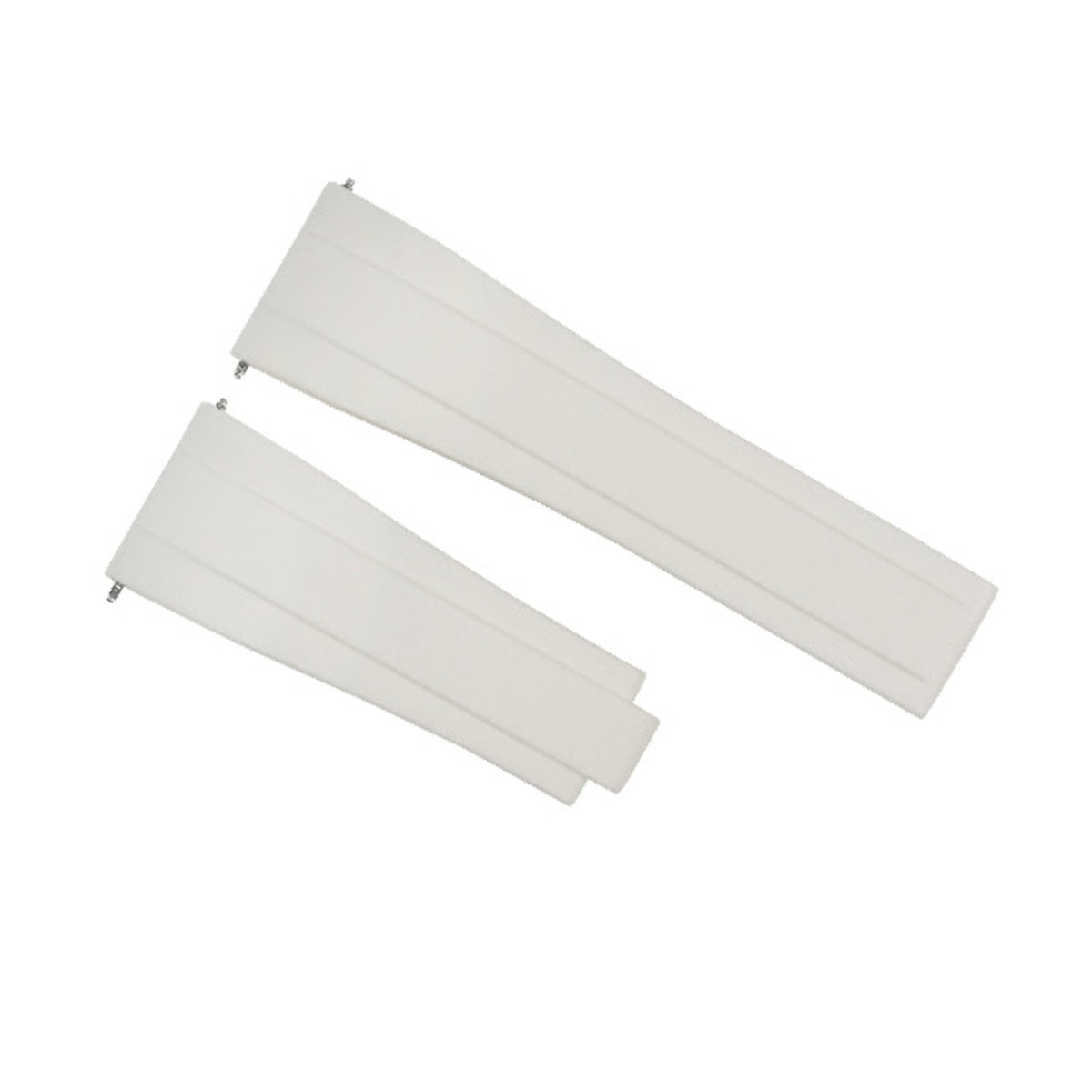 20MM RUBBER OYSTERFLEX STRAP BAND FOR ROLEX DATEJUST DAYTONA SUBMARINER GMT WHITE