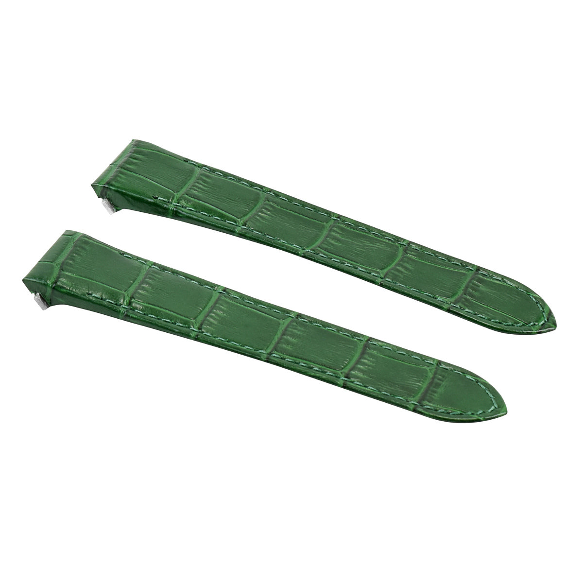 19-20MM ITALIAN LEATHER WATCH BAND STRAP FOR CARTIER ROADSTER QUICK RELEASE, Green, view 3