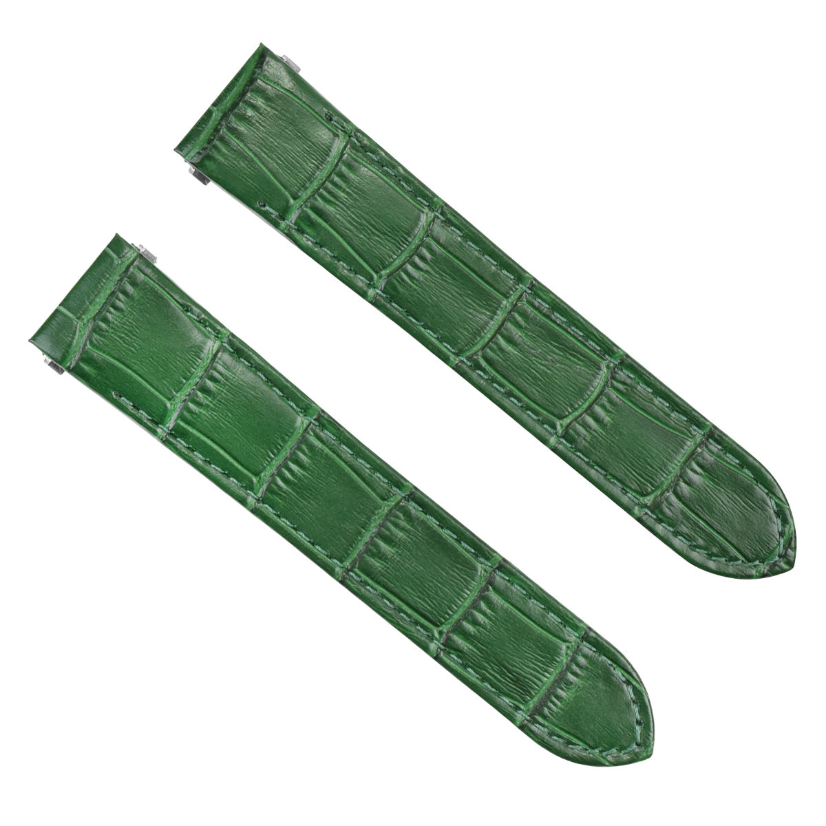 19MM LEATHER WATCH STRAP BAND FOR CARTIER ROADSTER 2510 2524 3312 RELEASE GREEN