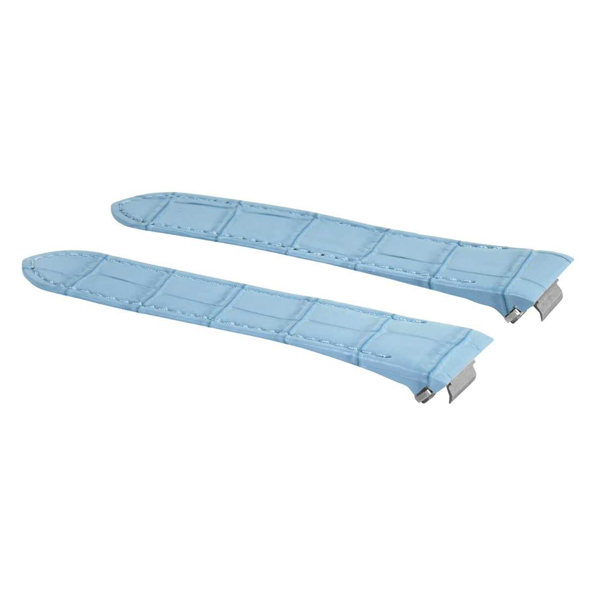 19-20MM ITALIAN LEATHER WATCH BAND STRAP FOR CARTIER ROADSTER QUICK RELEASE, Light Blue, view 2