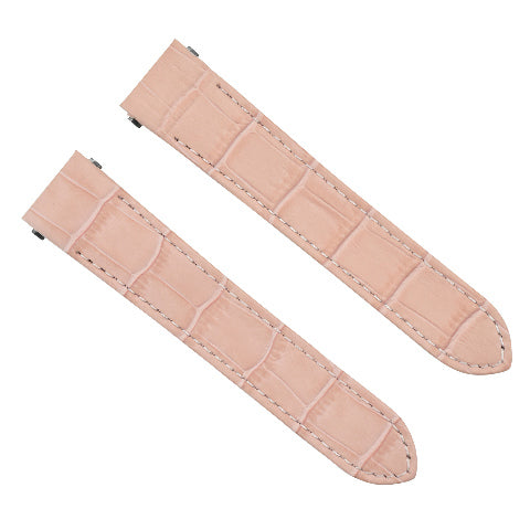 20MM LEATHER WATCH STRAP BAND FOR CARTIER ROADSTER QUICK RELEASE PINK TOP QLY