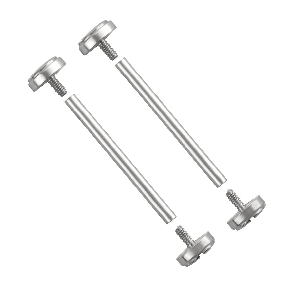 22MM-24MM REPLACEMENT WATCH TUBES & SCREWS FOR VERSACE V-RACE VC23C80D, Silver, view 2