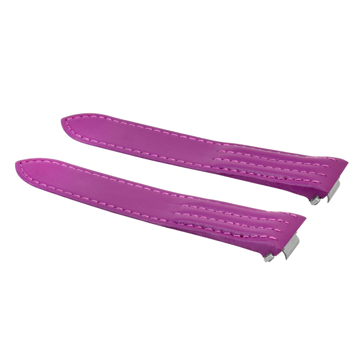 19MM 20MM LEATHER WATCH BAND STRAP SMOOTH RELEASE FOR CARTIER ROADSTER 2675 2723, Purple, view 2