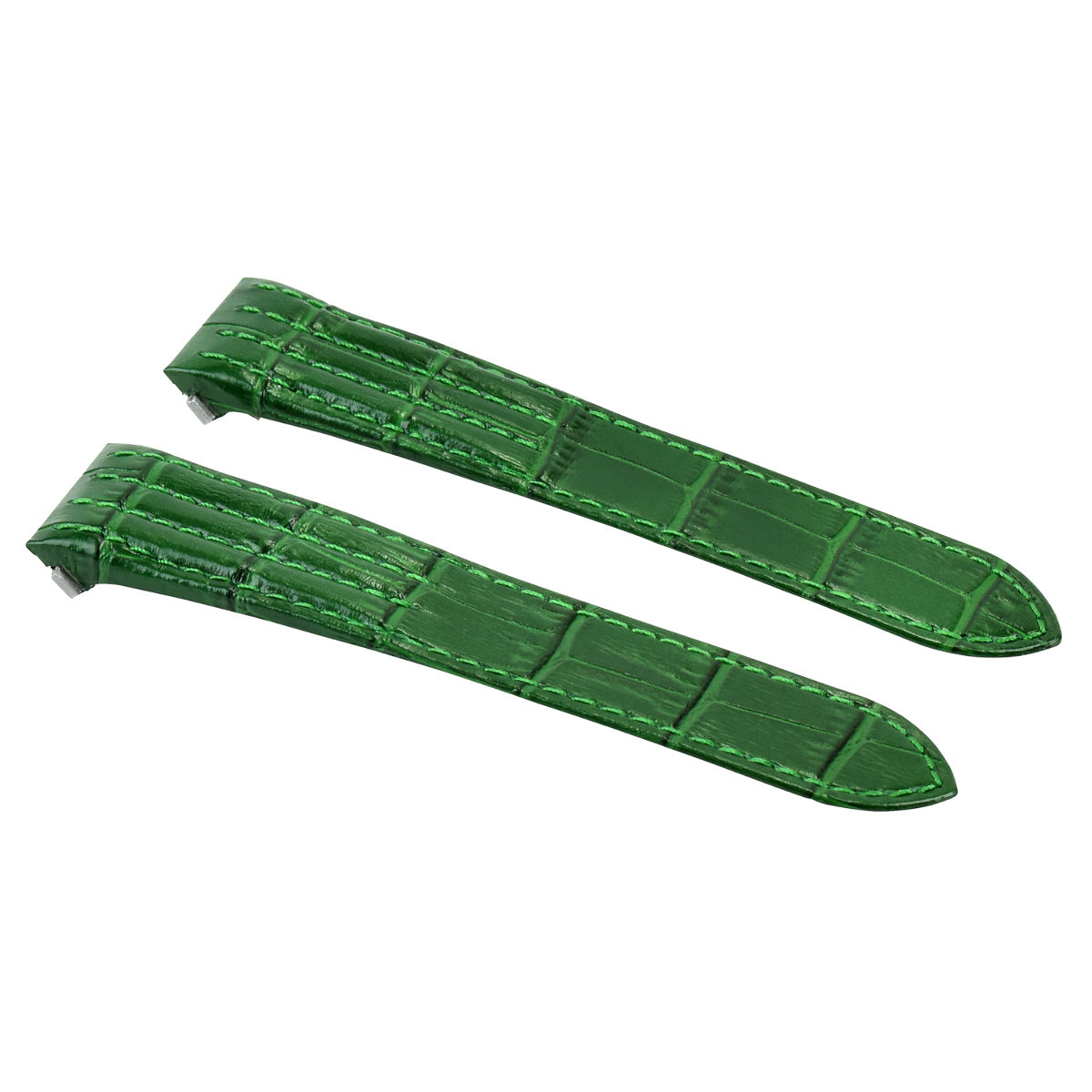 19MM LEATHER WATCH STRAP BAND FOR CARTIER ROADSTER 2510 2524 3312 RELEASE GREEN