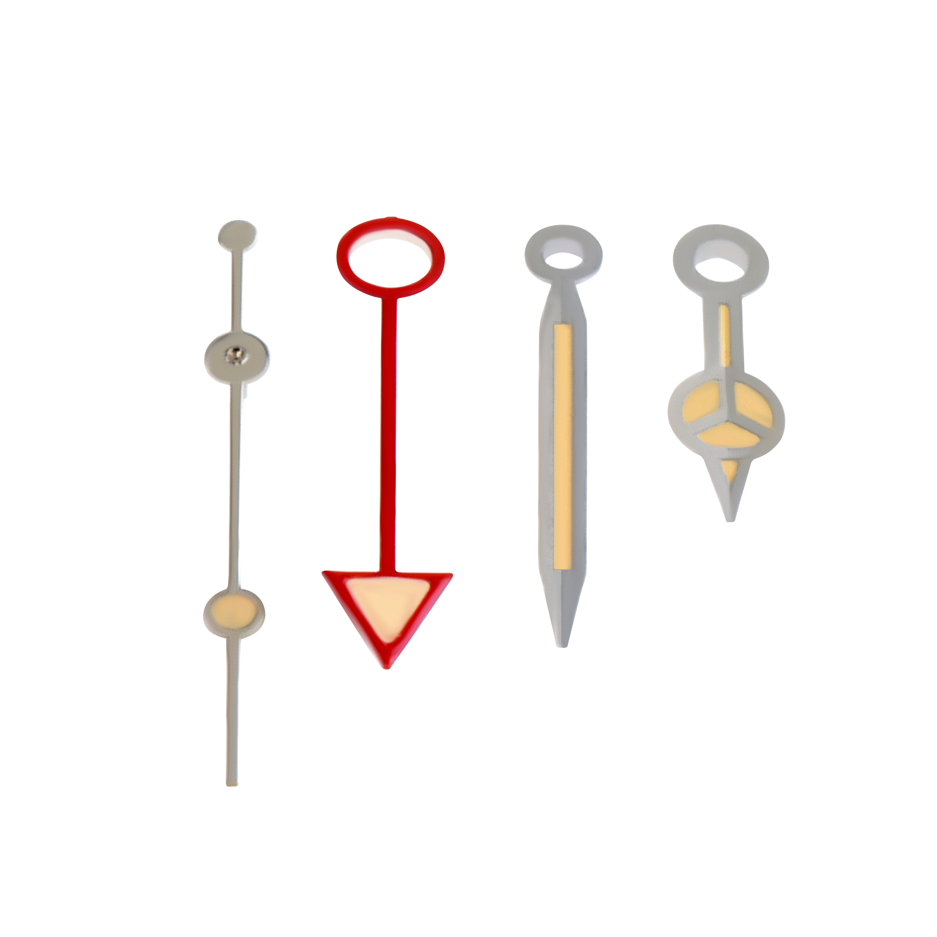 WATCH HANDS AGED FOR OLDER ROLEX GMT VINTAGE WATCH 1655 1665 1675 1680 SILVER