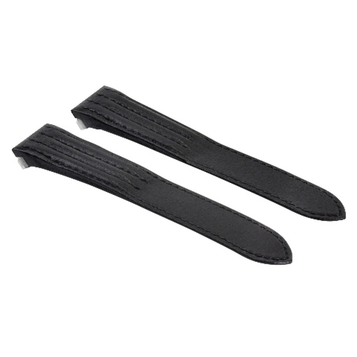 20MM LEATHER STRAP BAND FOR CARTIER ROADSTER XL W62032X6 W62020X6  RELEASE BLACK