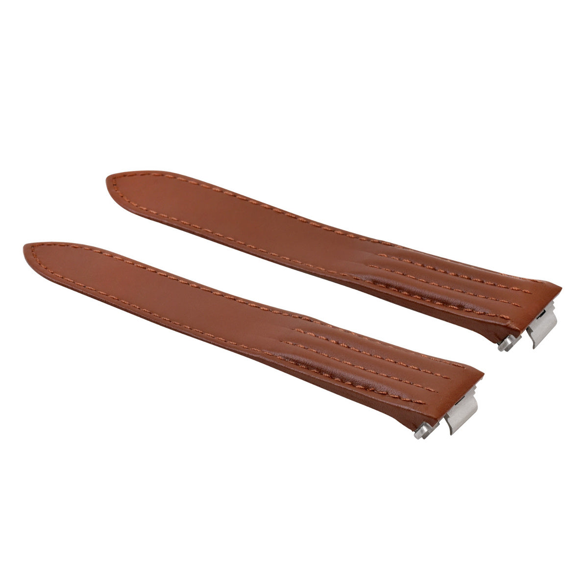 19MM LEATHER WATCH STRAP BAND FOR CARTIER ROADSTER 2510 2524 3312 RELEASE BROWN