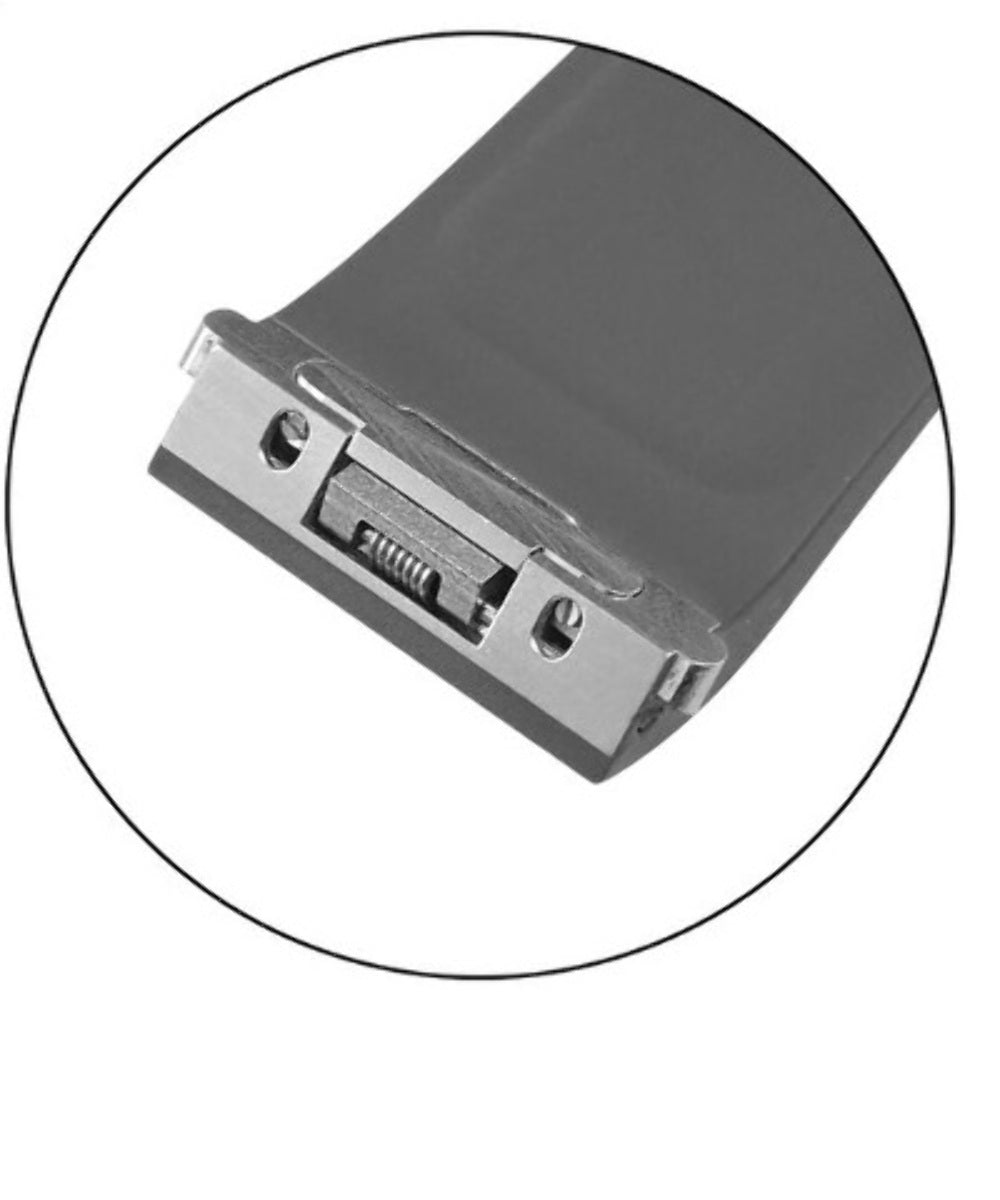 21MM RUBBER WATCH STRAP BAND FOR CARTIER SANTOS  WSSA0018 QUICK RELEASE BLACK