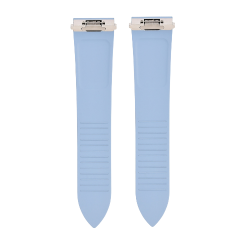 21MM SILICON RUBBER WATCH BAND STRAP FOR CARTIER SANTOS WSSA0018 QUICK RELEASE