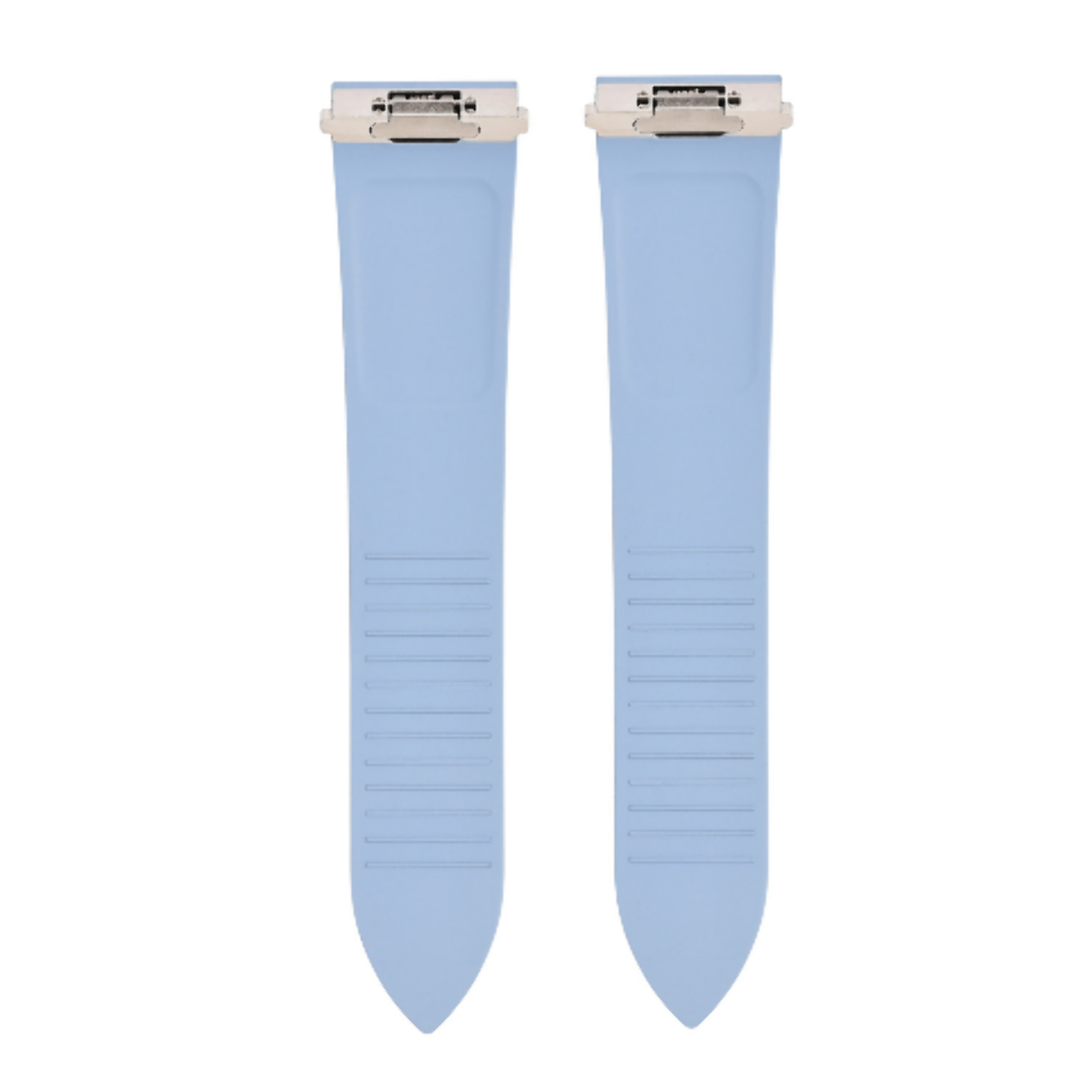 21MM RUBBER WATCH BAND STRAP QUICK RELEASE FOR CARTIER SANTOS WSSA0018 LARGE, Light Blue, view 2