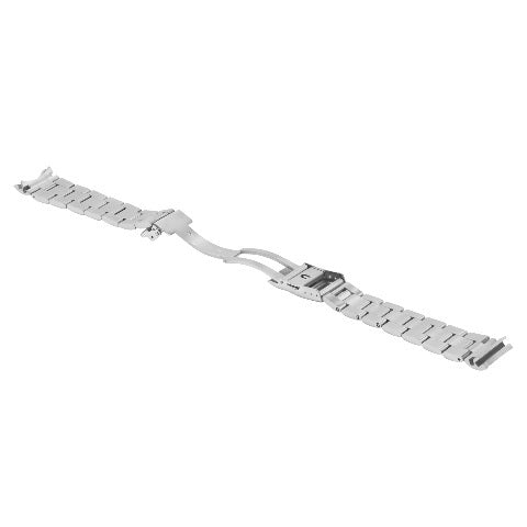 22mm Watch Band for Seiko Oyster Band Bracelet with Solid End Link Stainless St, front view