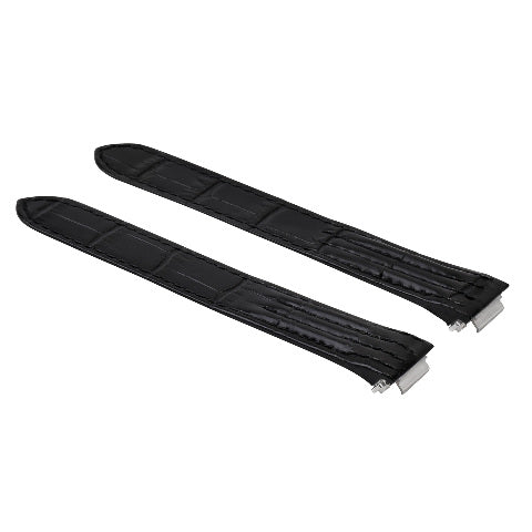 15MM Leather Watch Strap Band for Lady Cartier Roadster 2675 2723 Quick Re Black