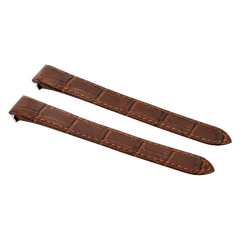 15mm Leather Watch Strap Band for Lady Cartier Roadster 2675 2723 Quick Rel Brow